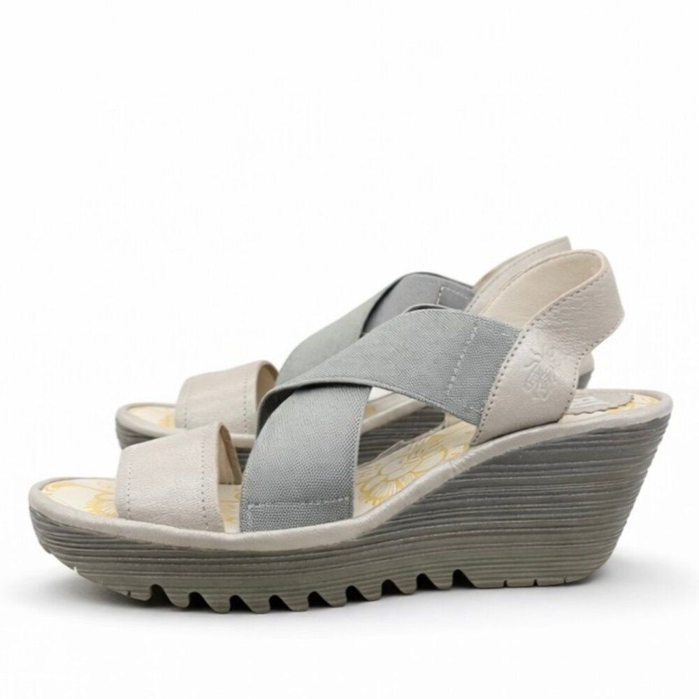 Fly London Yaji YAJI888FLY-000 Women’s Leather Wedge Sandals EU 37